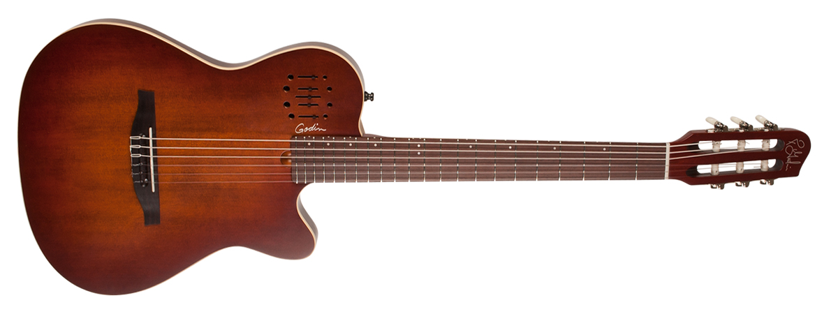 Godin Multiac Nylon Encore +housse - Burnt Umber - Klassieke gitaar 4/4 - Variation 1