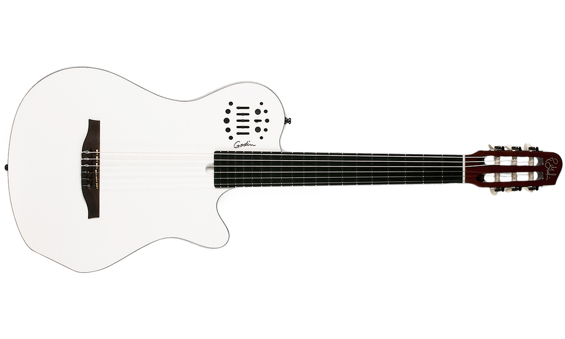 Godin Multiac Nylon Grand Concert Sa Ric +housse - White - Klassieke gitaar 4/4 - Variation 1