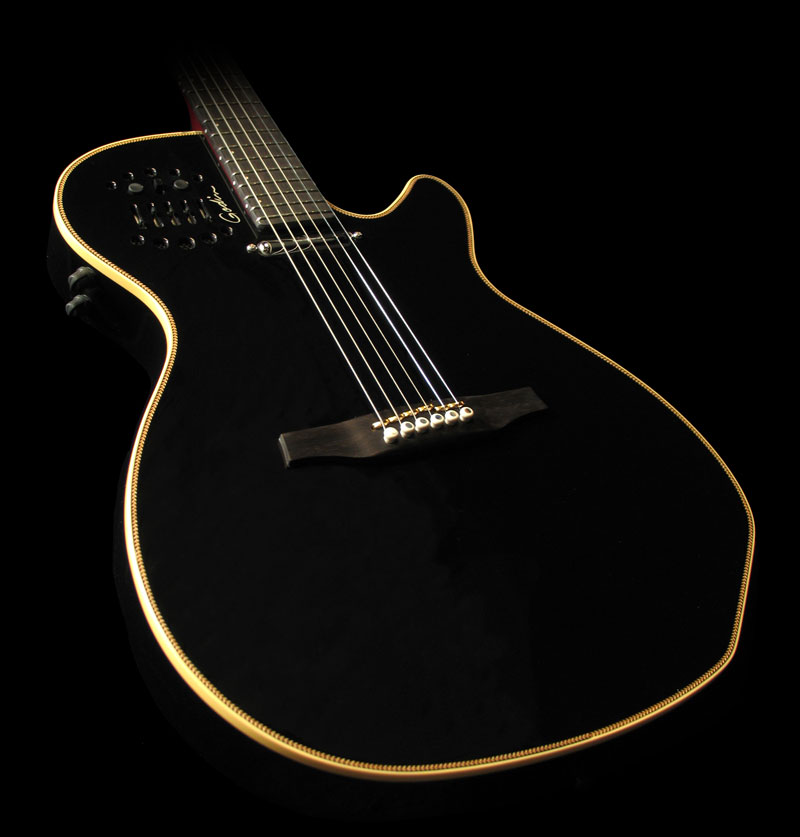 Godin Multiac Steel Spectrum Sa Synth Access Ric +housse - Black - Westerngitaar & electro - Variation 2