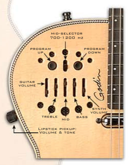 Godin Multiac Steel Spectrum Sa Synth Access Ric +housse - Natural - Westerngitaar & electro - Variation 5