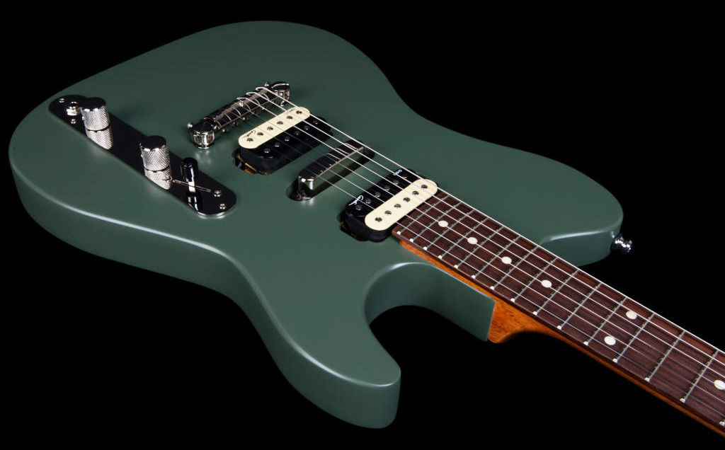 Godin Radium Hsh Ht Rw - Matte Green - Televorm elektrische gitaar - Variation 3