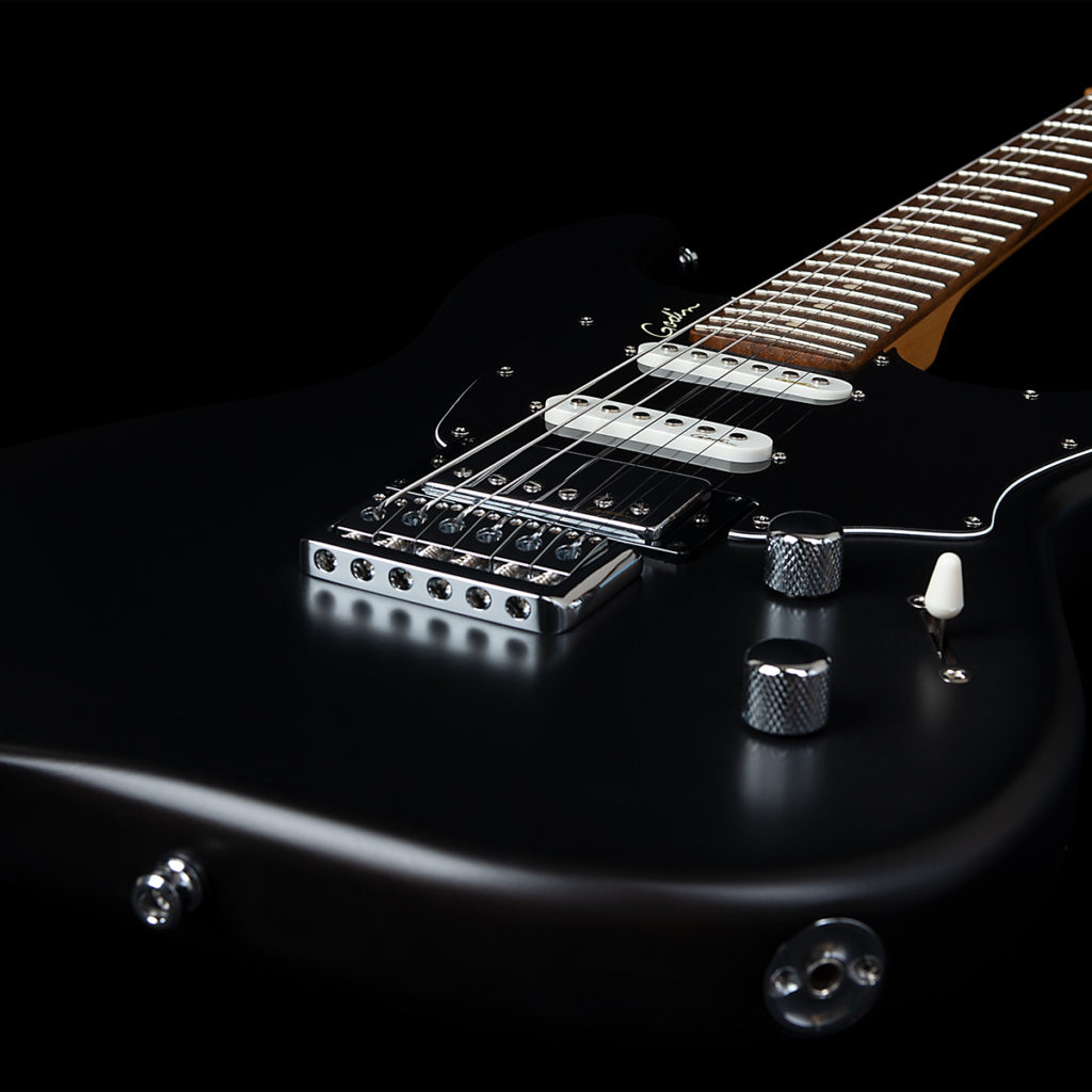 Godin Session Ht Hss Lau - Matte Black - Elektrische gitaar in Str-vorm - Variation 3