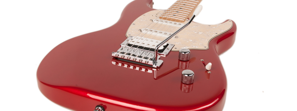 Godin Session Ltd Hss Seymour Duncan Trem Mn - Desert Red Hg - Elektrische gitaar in Str-vorm - Variation 2