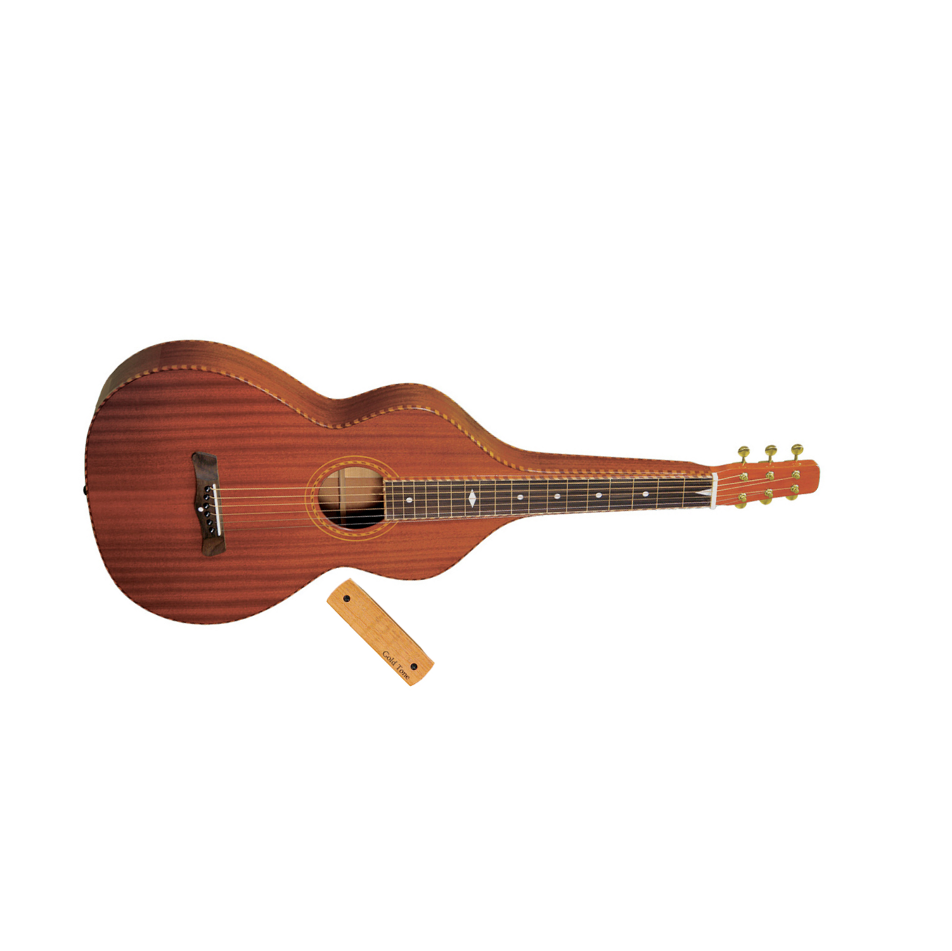 Gold Tone Sm-weissenborn Hawaiian Style Slide Guitar + Micro Double Bobinage +etui - Naturel - Lap steel gitaar - Main picture