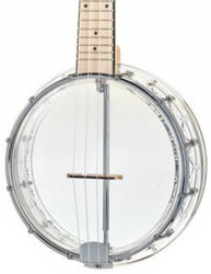 Banjo Gold tone Little Gem Banjolele +Bag - Transparent