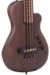 Solid body elektrische bas Gold tone Micro Bass - Natural