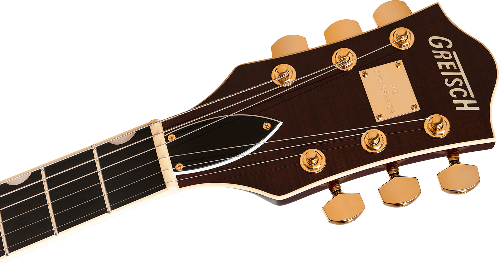 Gretsch Broadkaster Lx Center Block Dc Bigsby Gh Pro. Jap 2h Trem Eb - Havana Burst - Semi hollow elektriche gitaar - Variation 3