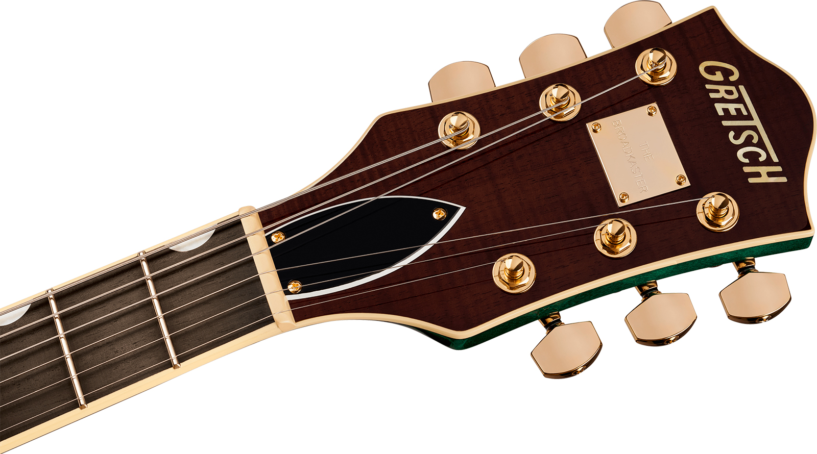 Gretsch Broadkaster Lx Jr Center Block Bigsby Gh Pro. Jap 2h Trem Eb - Tropic Aura - Semi hollow elektriche gitaar - Variation 3