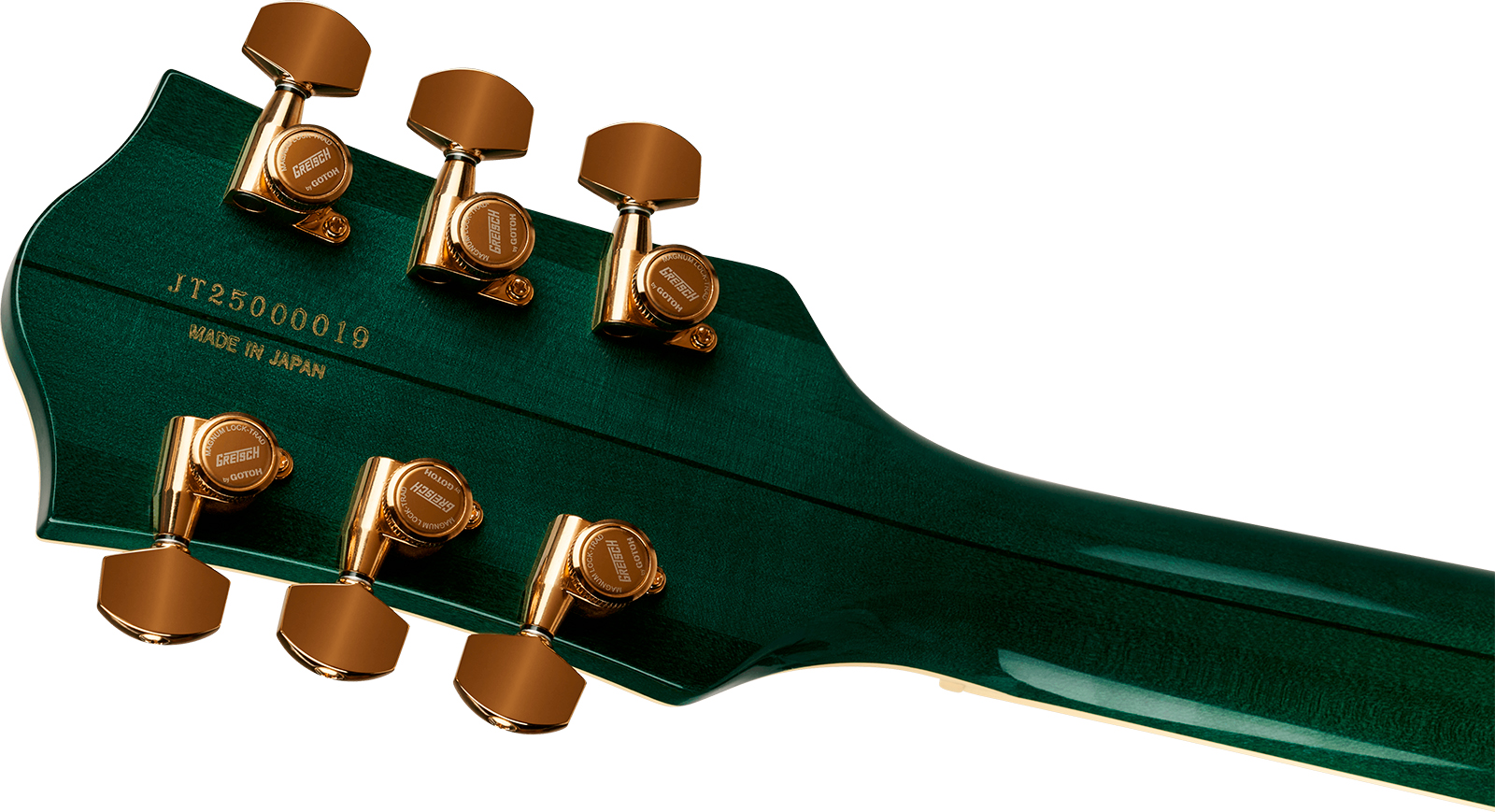 Gretsch Broadkaster Lx Jr Center Block Bigsby Gh Pro. Jap 2h Trem Eb - Tropic Aura - Semi hollow elektriche gitaar - Variation 4