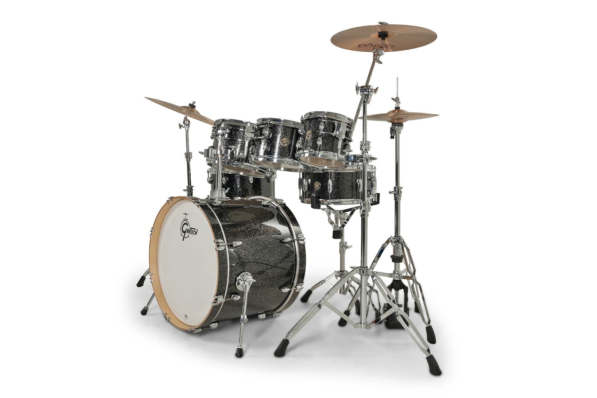 Gretsch Catalina Erable 7 Futs - 6 FÛts Et + - Black Stardust - Standaard drumstel - Variation 2