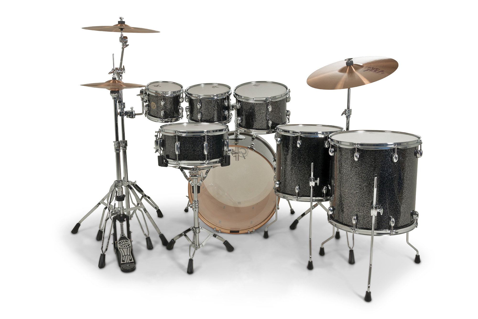 Gretsch Catalina Erable 7 Futs - 6 FÛts Et + - Black Stardust - Standaard drumstel - Variation 1