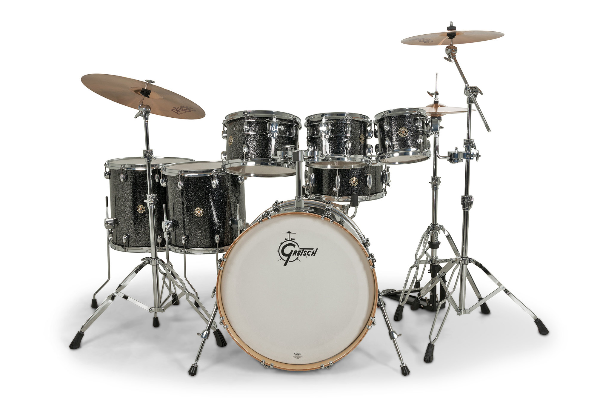 Gretsch Catalina Erable 7 Futs - 6 FÛts Et + - Black Stardust - Standaard drumstel - Variation 3