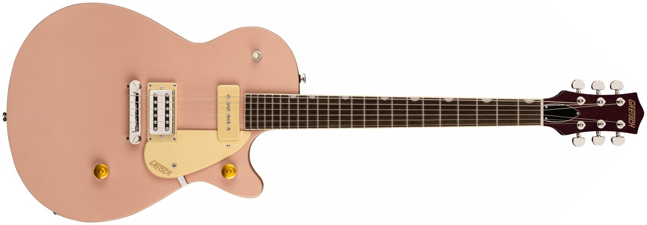 Gretsch G2215-p90 Streamliner Junior Jet Club Hs Ht Lau - Shell Pink - Enkel gesneden elektrische gitaar - Main picture