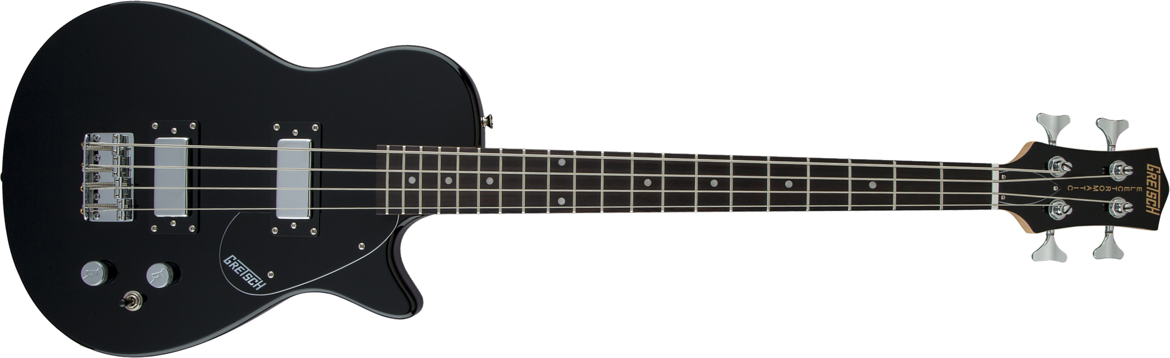 Gretsch G2220 Electromatic Junior Jet Bass Ii Short-scale 2019 Hh Wal - Black - Solid body elektrische bas - Main picture