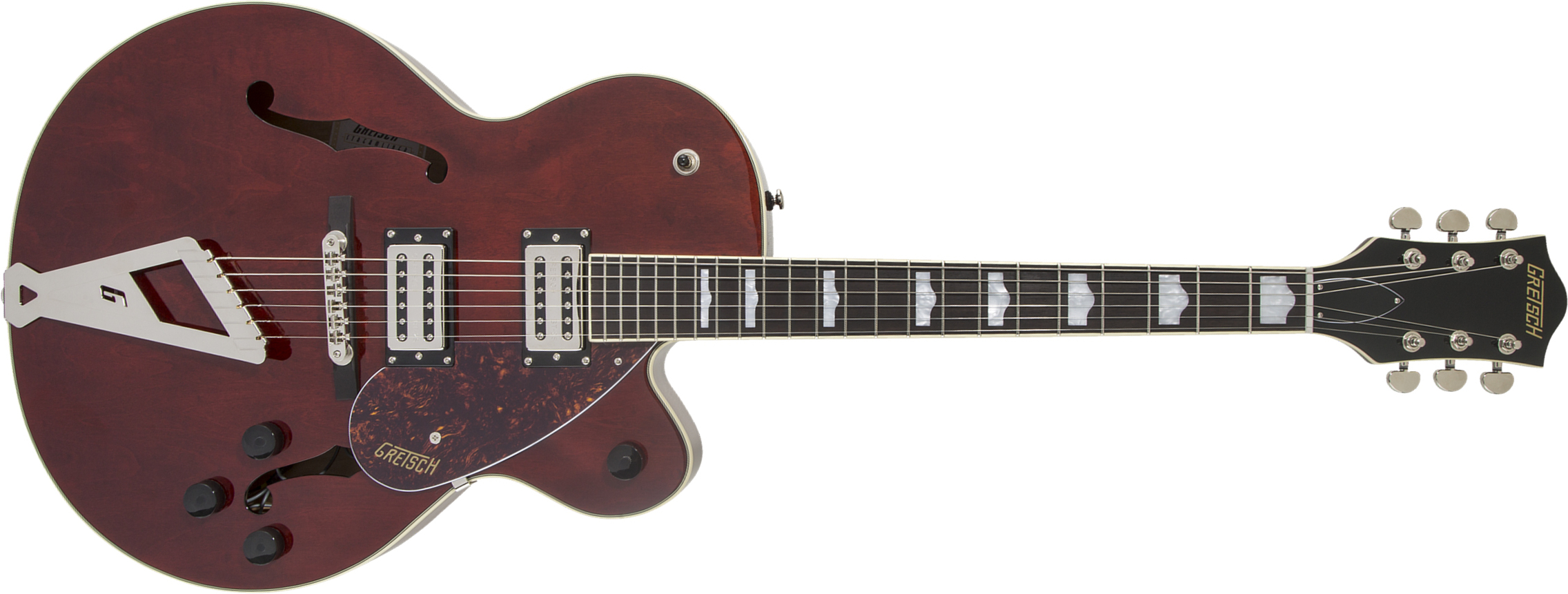 Gretsch G2420 Streamliner Hollow Body With Chromatic Ii Hh Ht Lau - Walnut - Semi hollow elektriche gitaar - Main picture