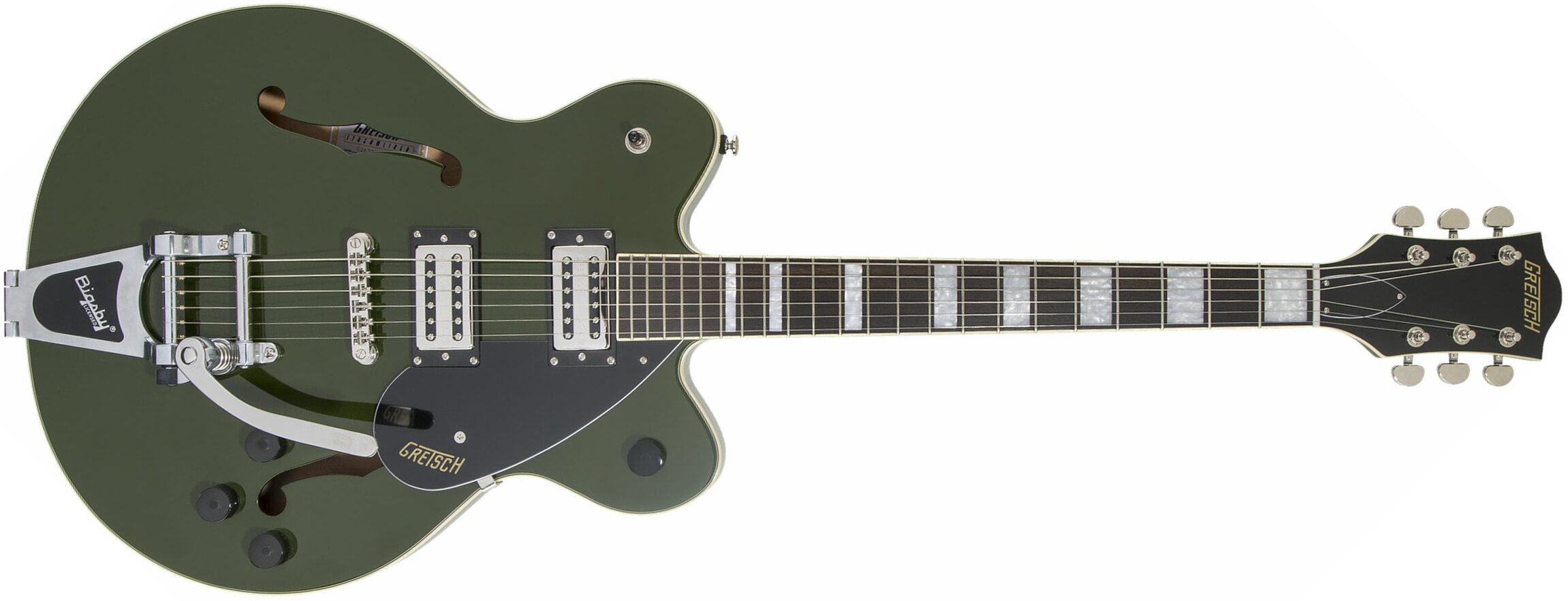 Gretsch G2622t Streamliner Center Block Dc Bigsby Hh Trem Lau - Torino Green - Semi hollow elektriche gitaar - Main picture