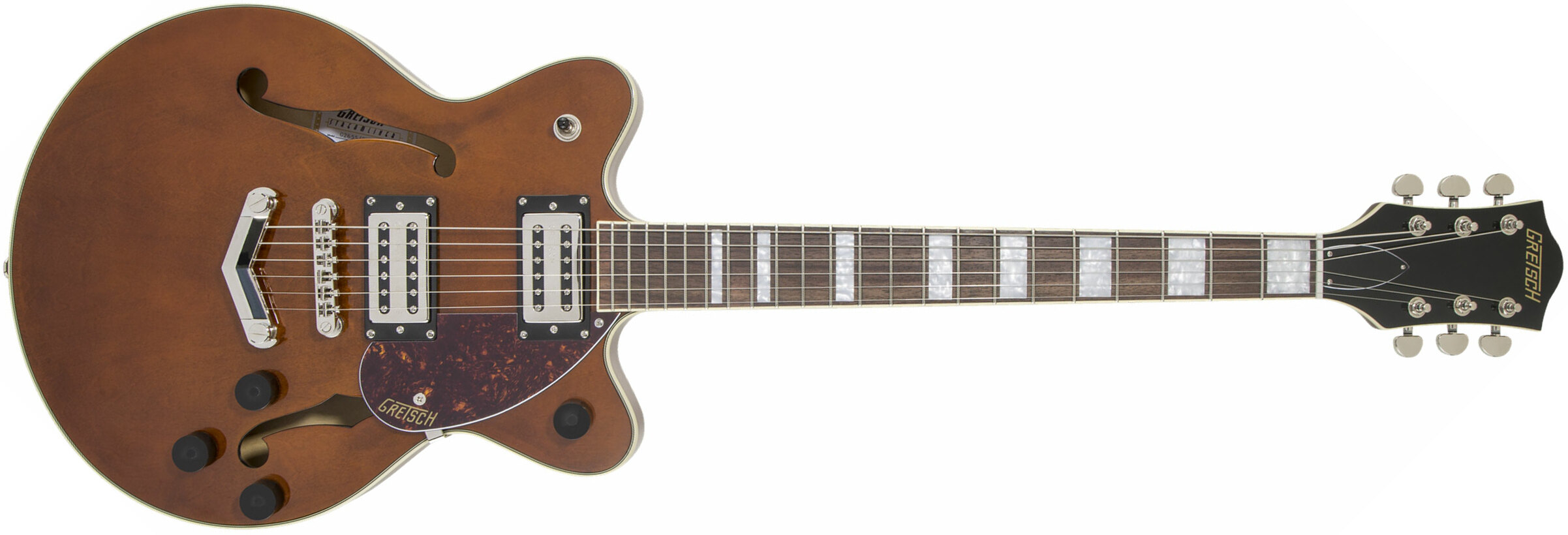 Gretsch G2655 Streamliner Center Block Jr Stoptail Hh Ht Lau - Single Barrel Stain - Semi hollow elektriche gitaar - Main picture