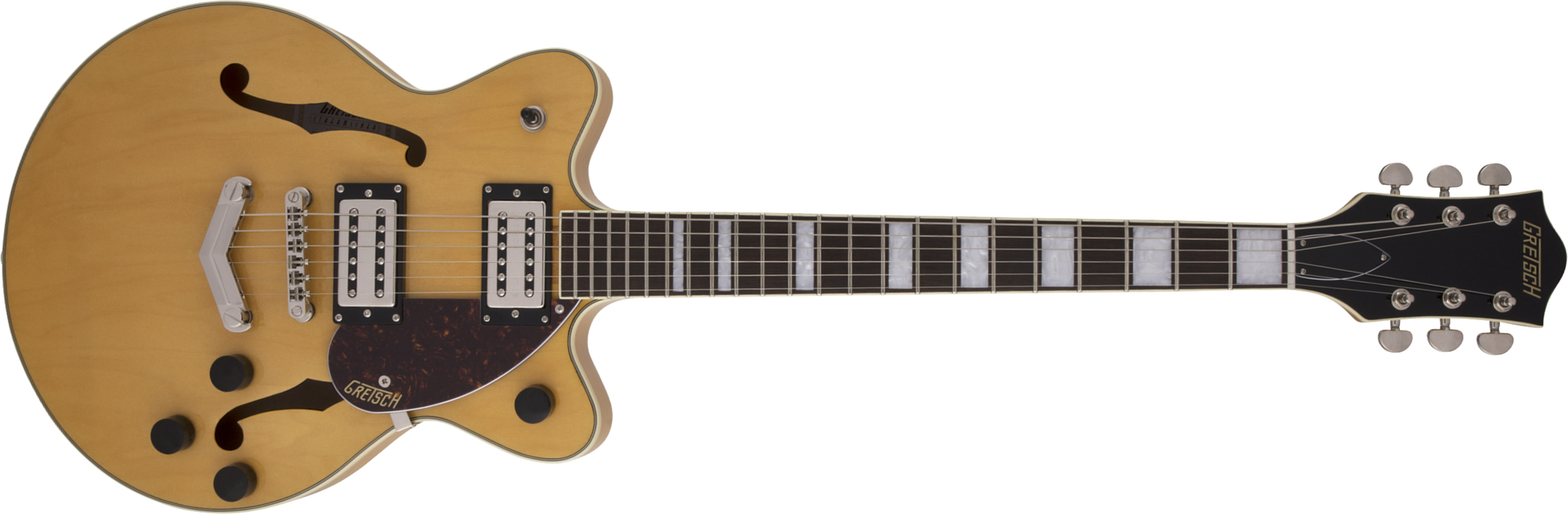 Gretsch G2655 Streamliner Center Block Jr Stoptail Hh Ht Lau - Village Amber - Semi hollow elektriche gitaar - Main picture