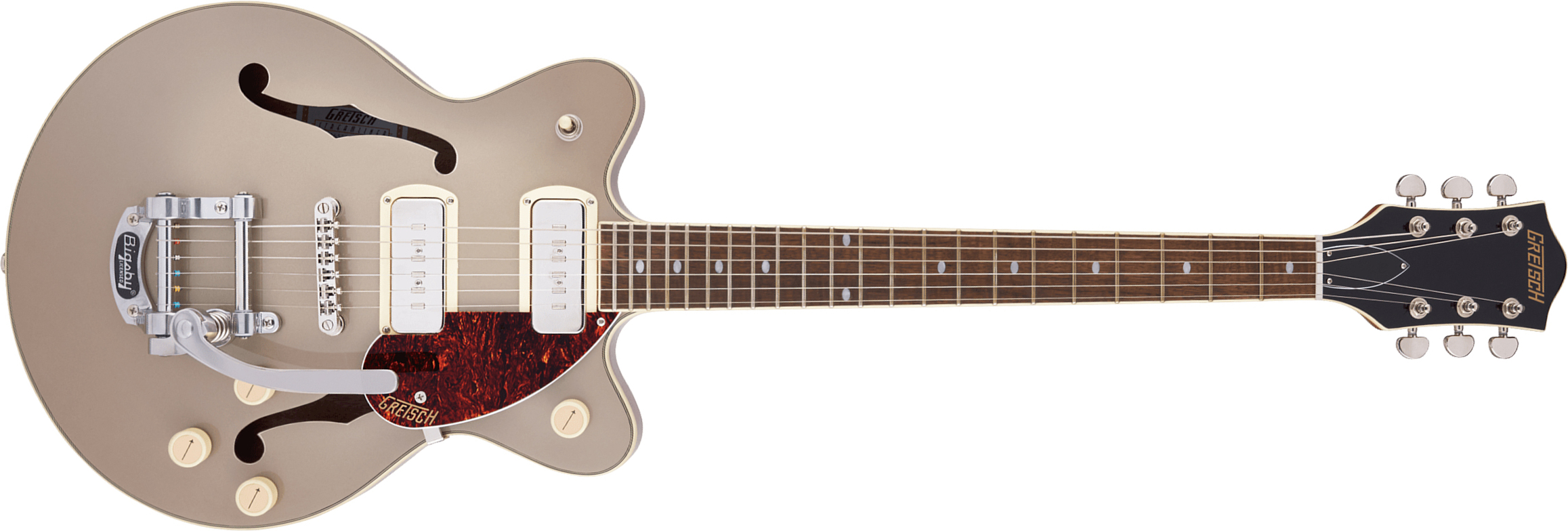 Gretsch G2655t-p90 Streamliner Center Block Jr Dc Bigsby Ss Trem Lau - Semi hollow elektriche gitaar - Main picture