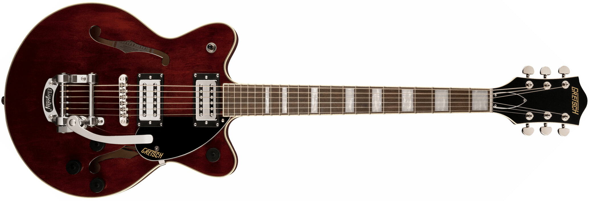 Gretsch G2655t Streamliner Center Block Jr Dc Bigsby Hh Trem Lau - Walnut Stain - Guitarra eléctrica de doble corte. - Main picture