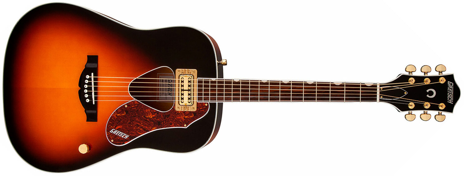 Gretsch G5031ft Rancher Dreadnought Epicea Acajou Rw - Sunburst - Elektro-akoestische gitaar - Main picture