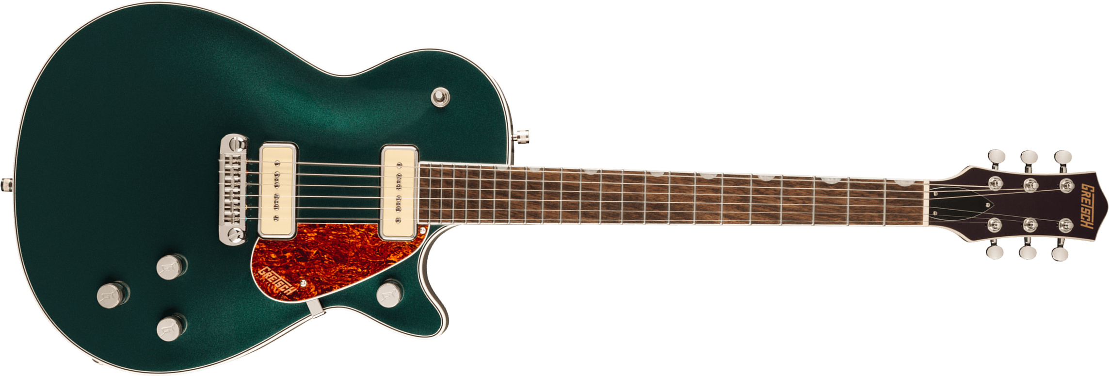 Gretsch G5210-p90 Jet Two 90 Singlecut Wraparound Electromatic 2s Ht  Lau - Cadillac Green - Enkel gesneden elektrische gitaar - Main picture