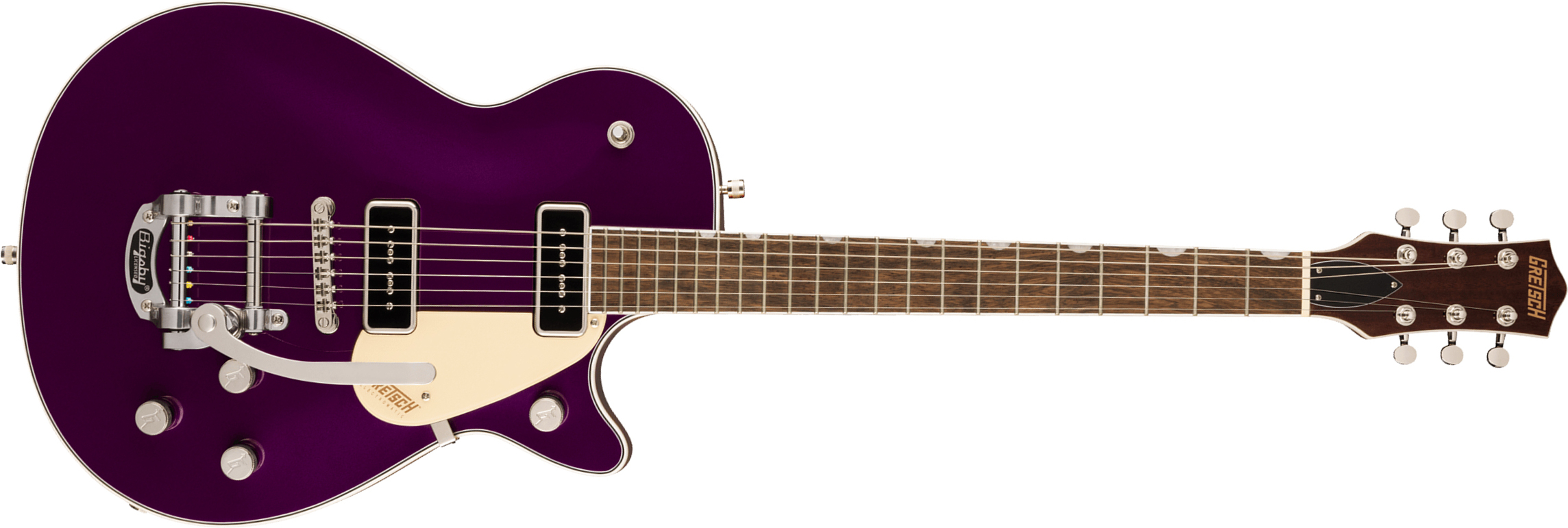 Gretsch G5210t-p90 Jet Two 90 Singlecut Bigsby Electromatic 2p90 Trem Lau - Amethyst - Enkel gesneden elektrische gitaar - Main picture