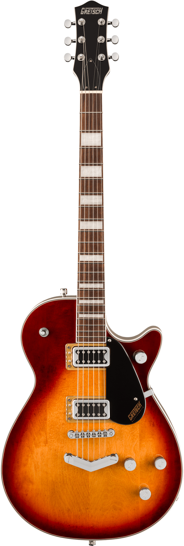Gretsch G5220 Jet Bt Singlecut V-stoptail Electromatic 2h Ht Lau - Sweet Tea - Linkshandige elektrische gitaar - Main picture
