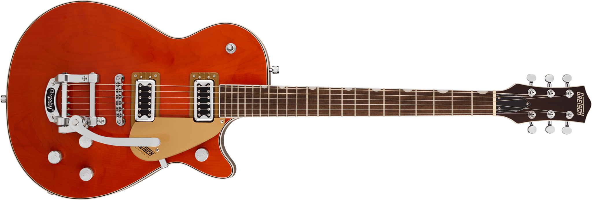 Gretsch G5230t Jet Ft Bigsby Electromatic 2h Trem Lau - Orange Stain - Single cut gitaar - Main picture