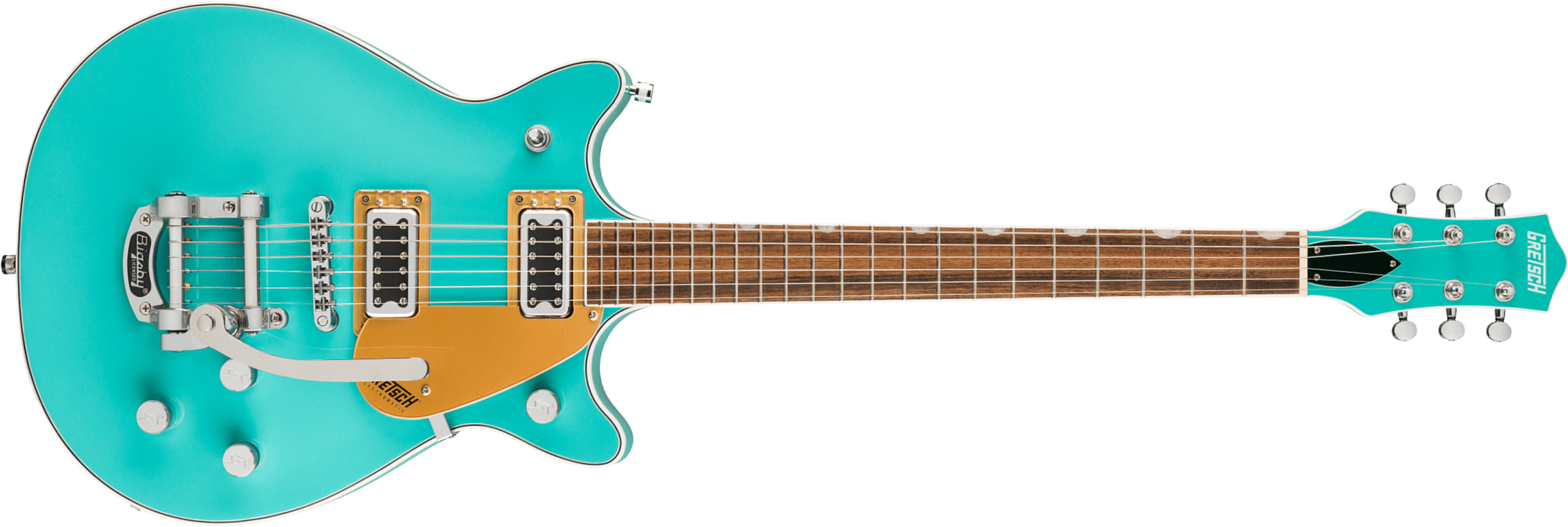 Gretsch G5232t Bigsby Electromatic Double Jet Ft 2h Trem Lau - Caicos Green - Guitarra eléctrica de doble corte. - Main picture
