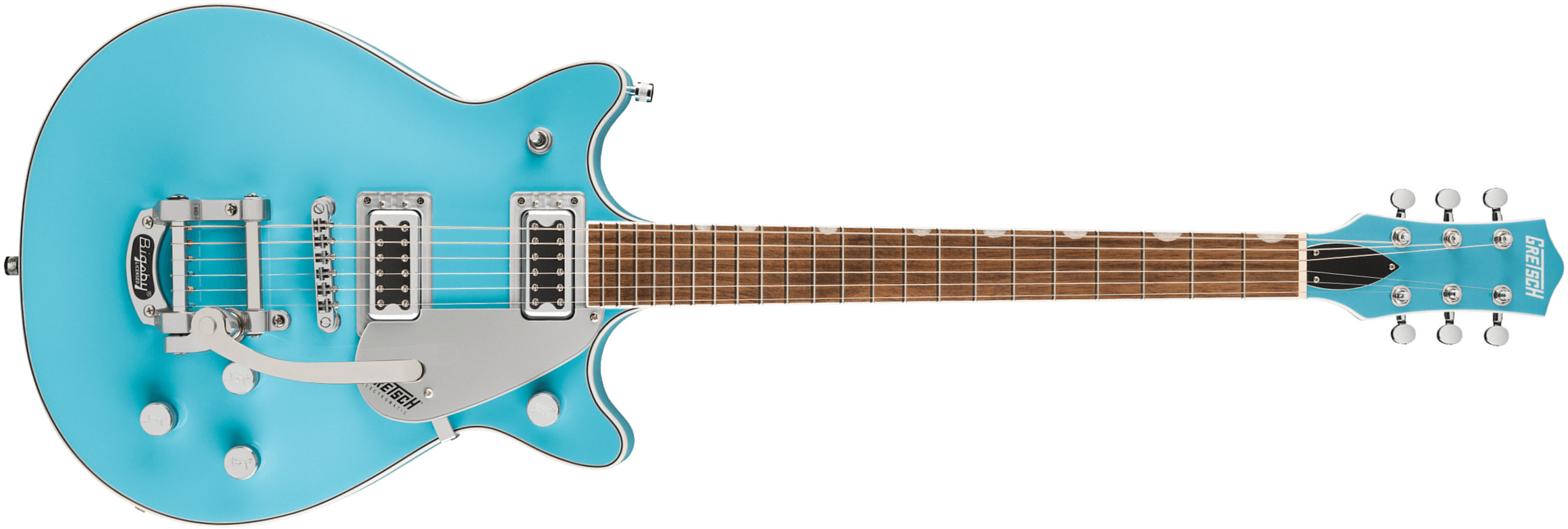 Gretsch G5232t Bigsby Electromatic Double Jet Ft 2h Trem Lau - Kailani Blue - Guitarra eléctrica de doble corte. - Main picture