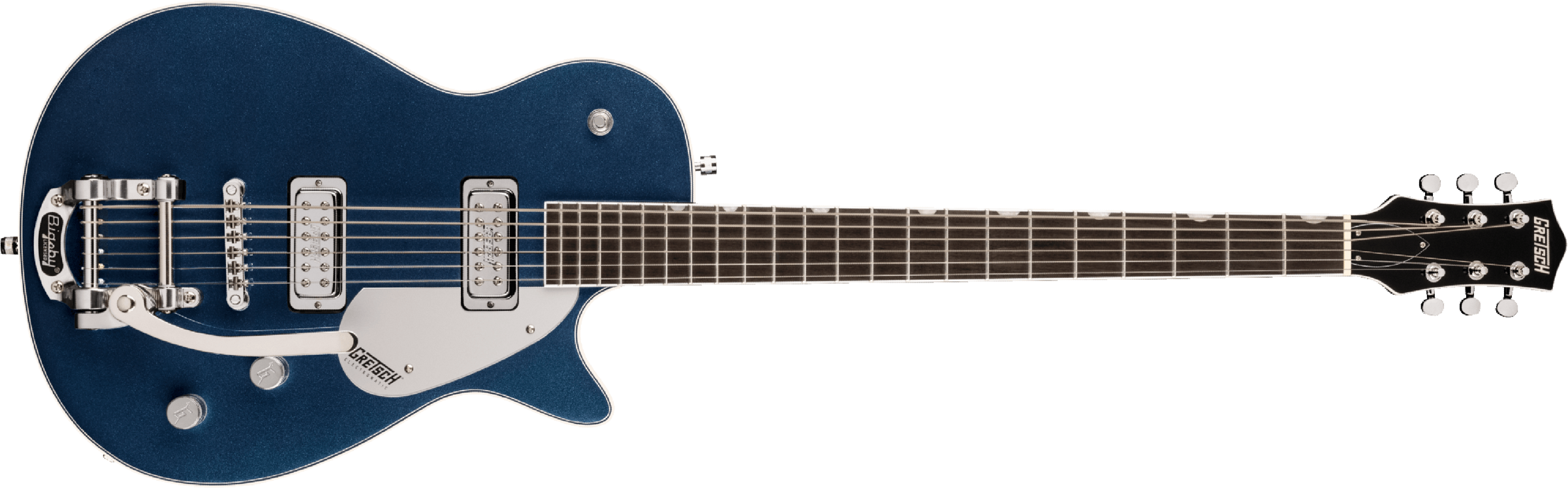 Gretsch G5260t Electromatic Jet Baritone Bigsby Hh Trem Lau - Midnight Sapphire - Bariton elektrische gitaar - Main picture