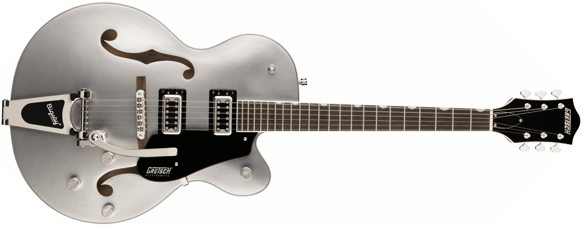 Gretsch G5420t Classic Electromatic Hollow Body Hh Trem Bigsby Lau - Airline Silver - Semi hollow elektriche gitaar - Main picture