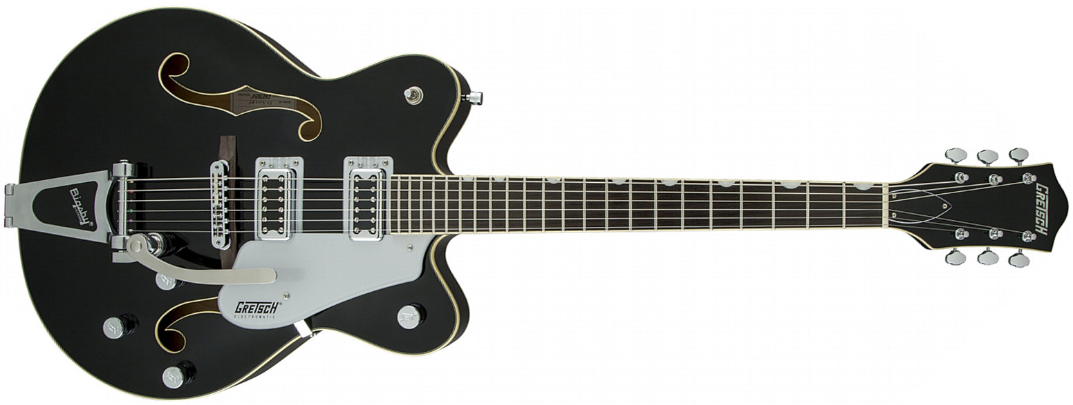 Gretsch G5422t Electromatic Hollow Body 2016 Bigsby - Black - Hollow bodytock elektrische gitaar - Main picture