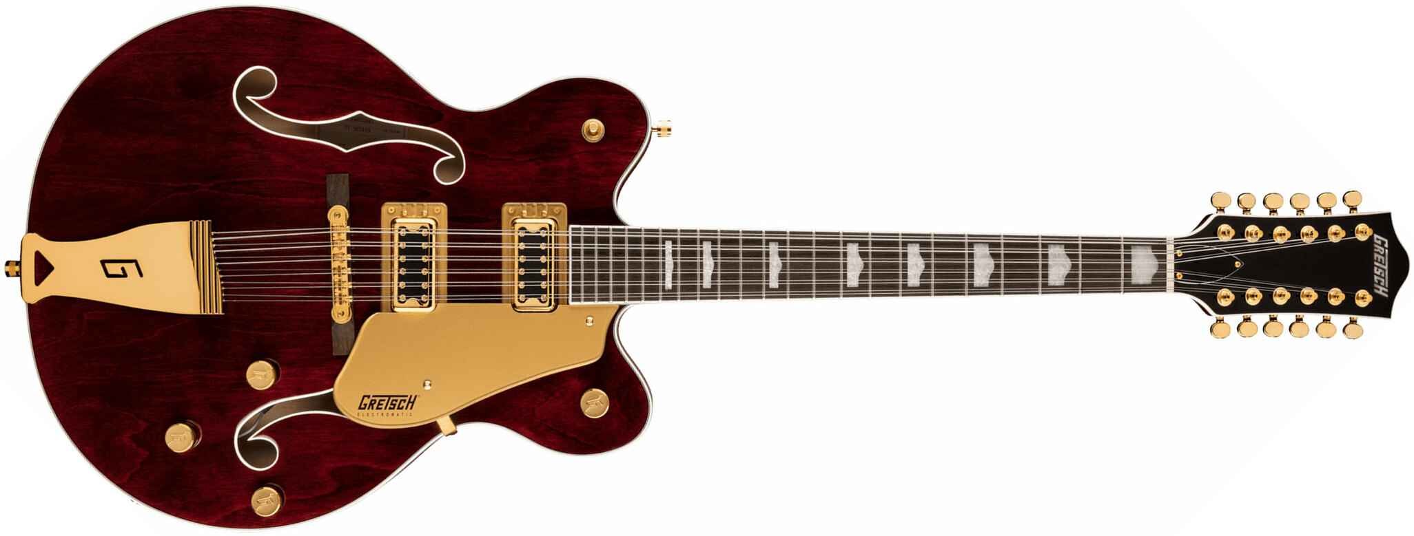 Gretsch G5422tg-12 Electromatic Classic Hollow Body Dc 12c Hh Ht Lau - Walnut Stain - Semi hollow elektriche gitaar - Main picture