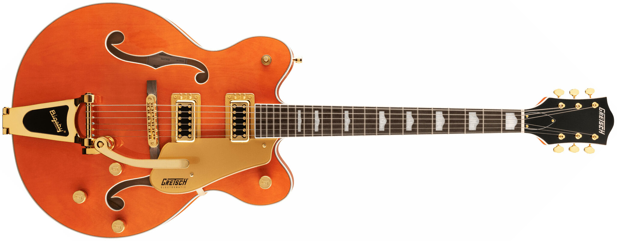 Gretsch G5422tg Electromatic Classic Hollow Body Dc Bigsby Hh Lau - Orange Stain - Semi hollow elektriche gitaar - Main picture