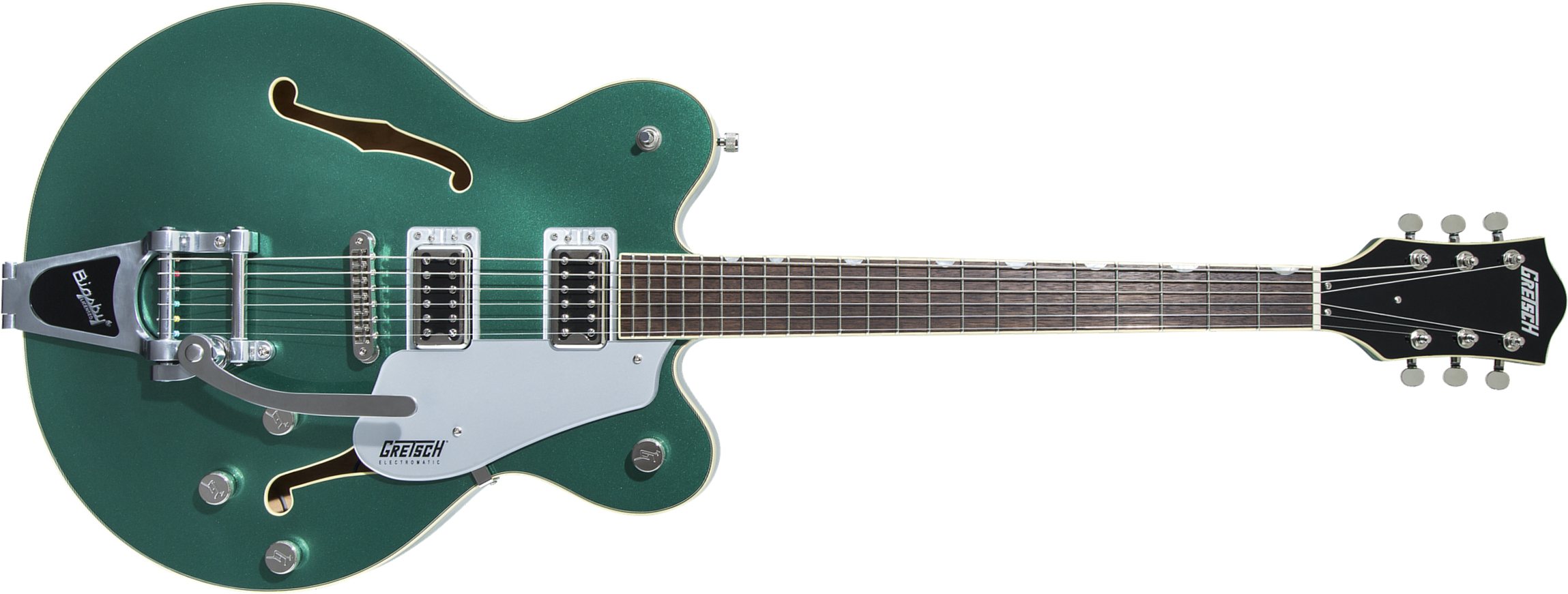 Gretsch G5622t Center Bloc Double Cut Bigsby Electromatic 2019 Hh Lau - Georgia Green - Semi hollow elektriche gitaar - Main picture