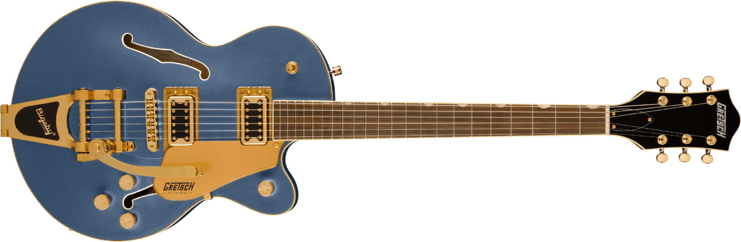 Gretsch G5655tg Electromatic Center Block Jr. Bigsby 2h Trem Lau - Cerulean Smoke - Semi hollow elektriche gitaar - Main picture