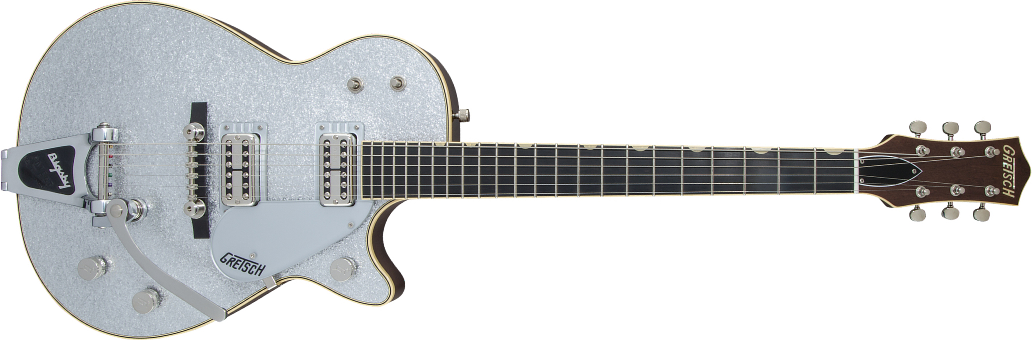 Gretsch G6129tg-59vs Vintage Select 1959 Bigsby Pro Jap 2h Trem Eb - Silver Sparkle - Single cut gitaar - Main picture
