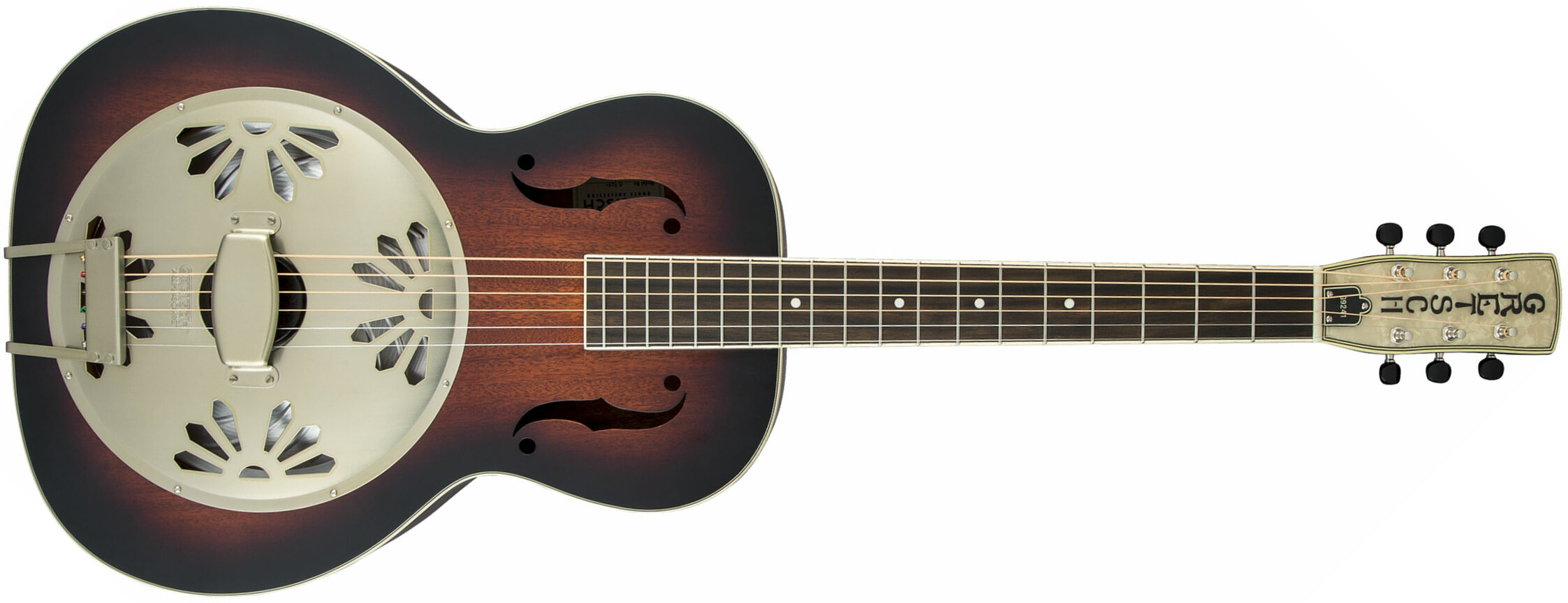 Gretsch G9241 Alligator Biscuit Round-neck Resonator Pad - 2-color Sunburst - Dobro resonatorgitaar - Main picture