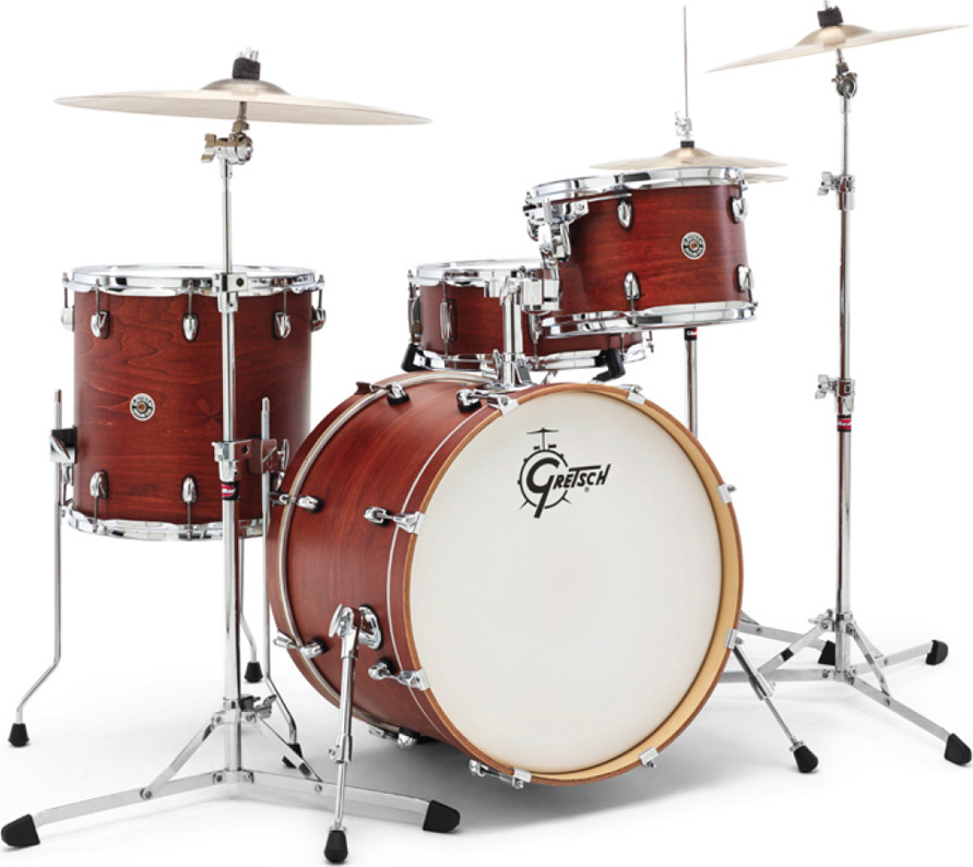 Gretsch J404swg  Catalina Club 3 Futs Jazz 20 - 4 FÛts - Satin Walnut Glaze - Jazz drumstel - Main picture