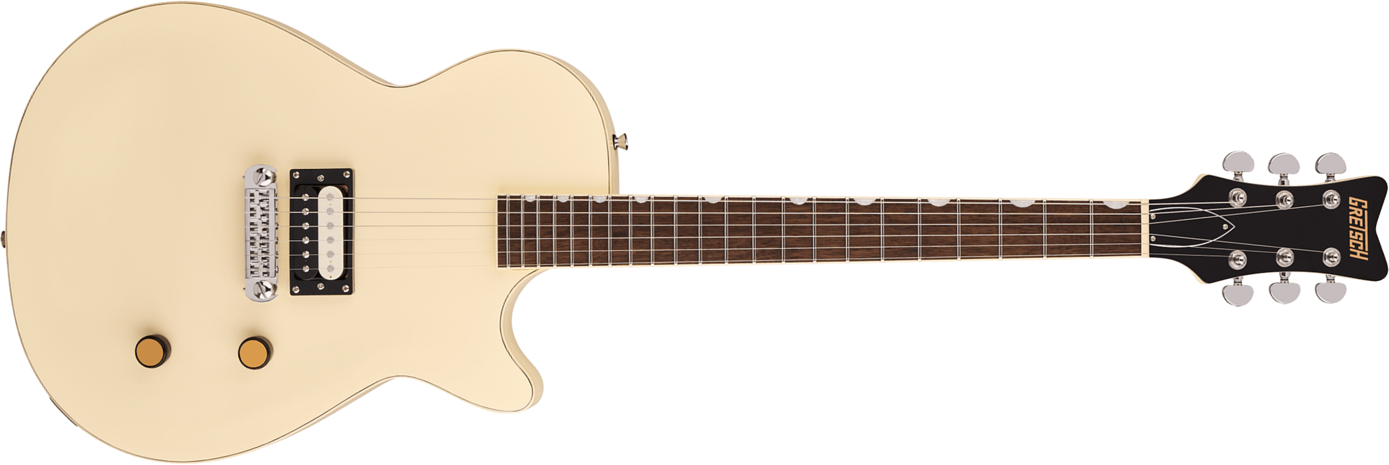 Gretsch Jet 1 Pickup Streamliner 1h Ht Lau - Vintage White - Single cut gitaar - Main picture