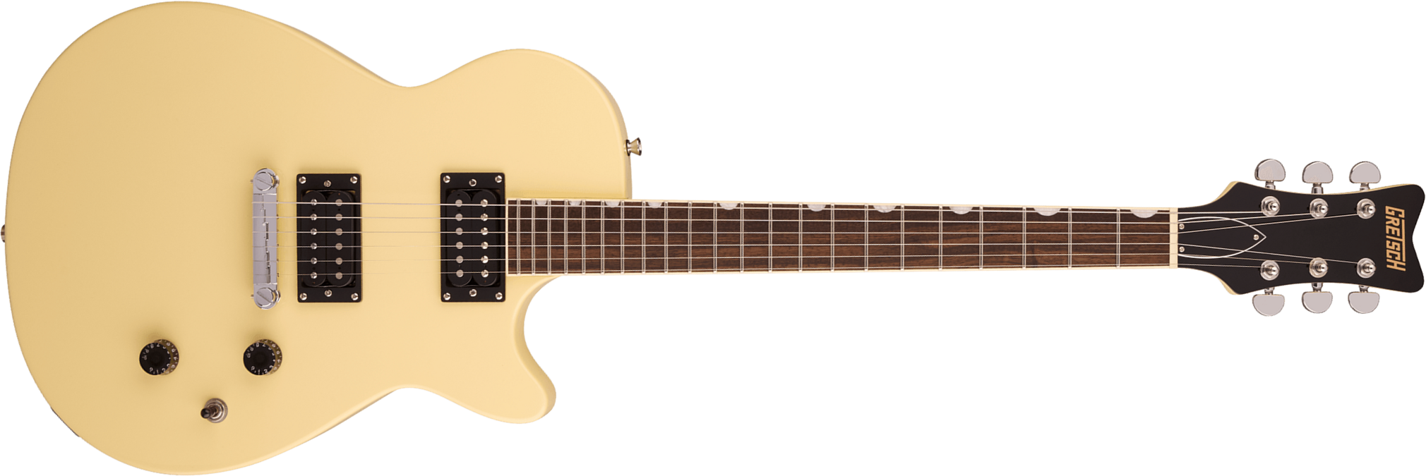 Gretsch Jet Club Streamliner 2h Ht Lau - Aged White - Single cut gitaar - Main picture