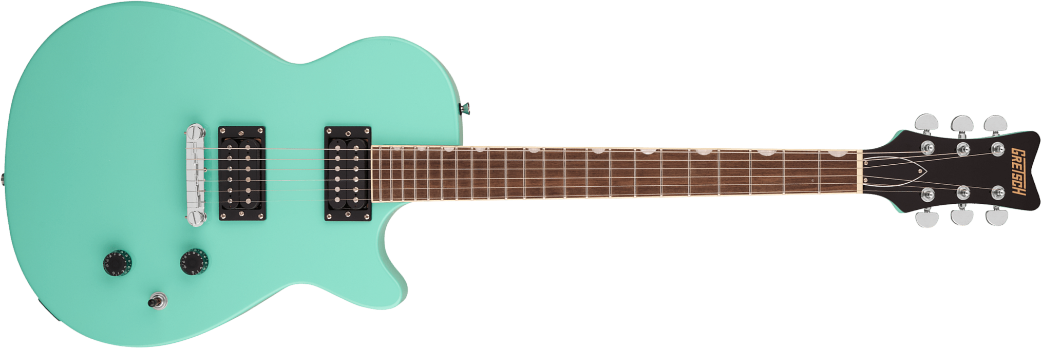 Gretsch Jet Club Streamliner 2h Ht Lau - Sea Foam Green - Single cut gitaar - Main picture