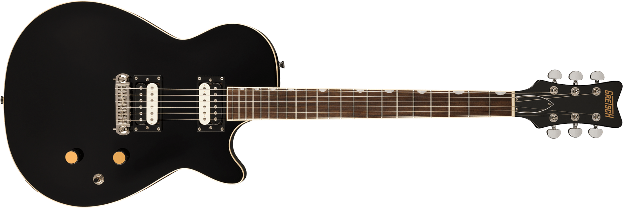 Gretsch Jet Streamliner 2h Ht Lau - Jet Black - Single cut gitaar - Main picture