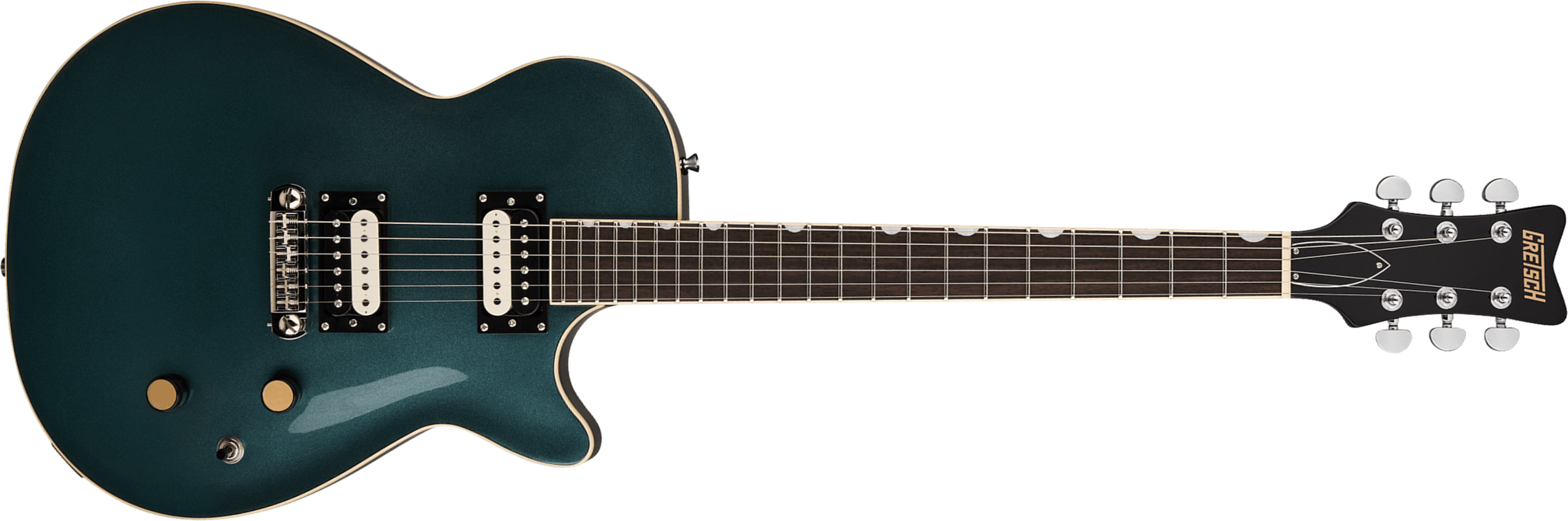 Gretsch Jet Streamliner 2h Ht Lau - Gunmetal - Single cut gitaar - Main picture