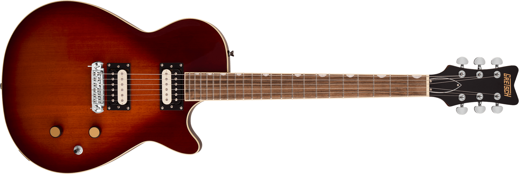 Gretsch Jet Streamliner 2h Ht Lau - Duo-tone Burst - Single cut gitaar - Main picture