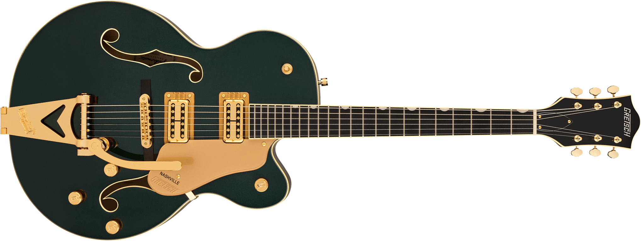 Gretsch Nashville Hollow Body Sc Bigsby Synchromatic 2h Trem Eb - Cadillac Green - Semi hollow elektriche gitaar - Main picture