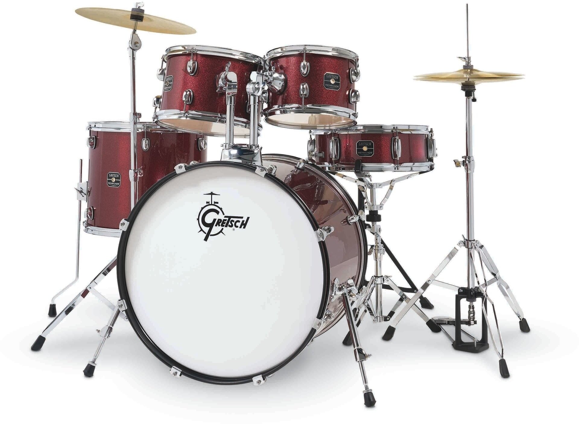 Gretsch Renegade 22'' - 5 FÛts - Ruby Sparkle - Rock drumstel - Main picture