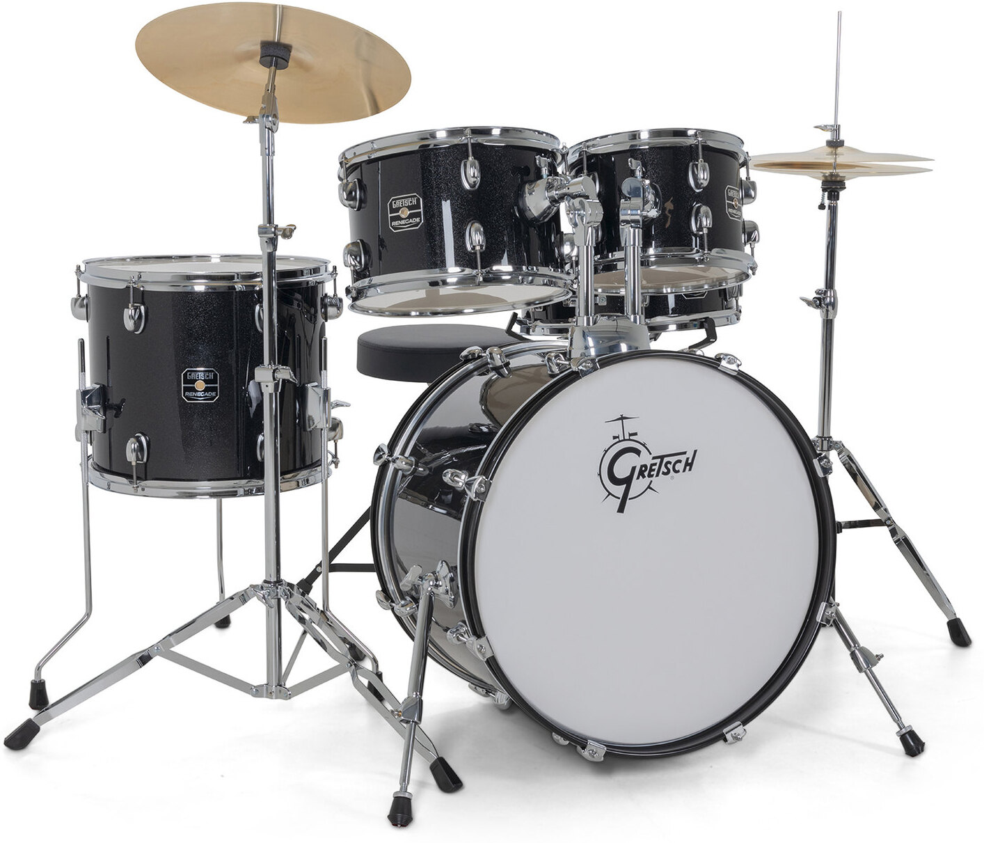 Gretsch Renegade Drum Set - 5 FÛts - Black Mist - Junior drumstel - Main picture